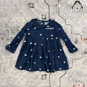 Bopster & Mimi denim collar dress, 9-12 months